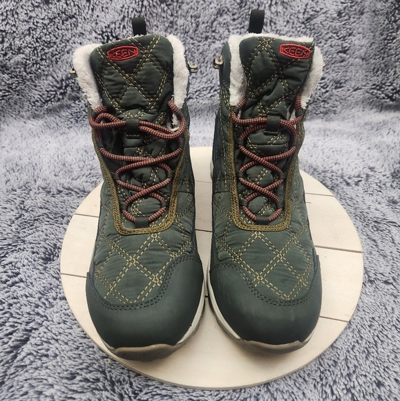 KEEN Terradora 2 Wintry Waterproof Rosin / Orange Snow Boots Women's Size 8 - Picture 3 of 9